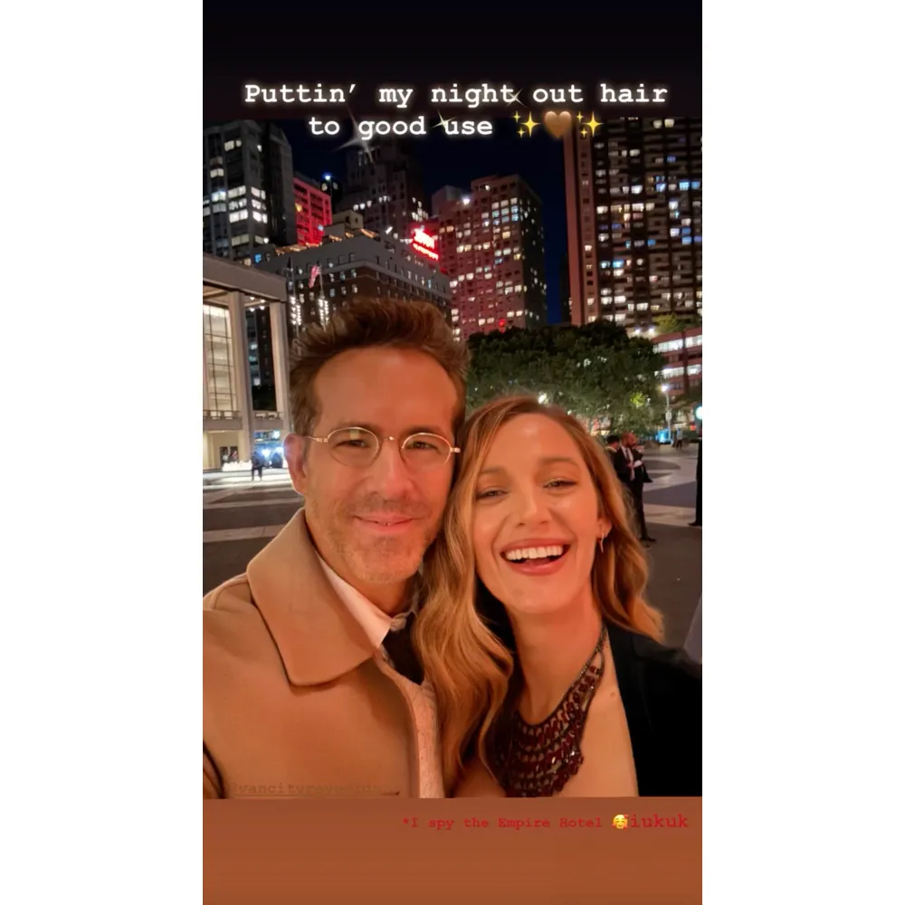 Ryan Reynolds and Blake Lively Date Night