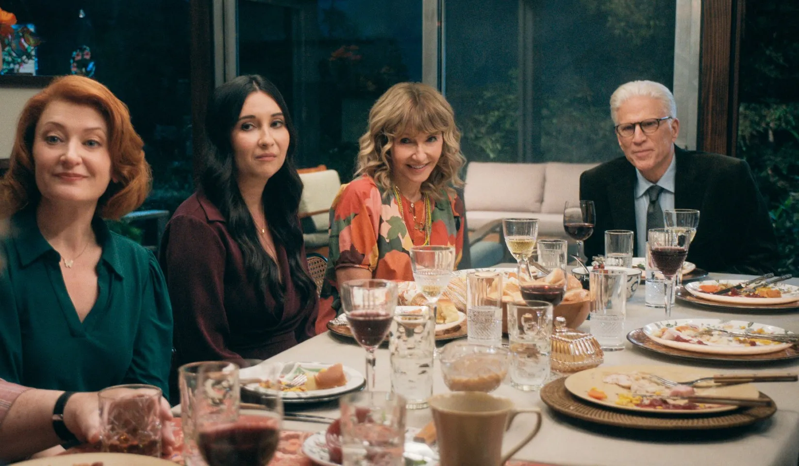 Kerry O'Malley, Lilah Richcreek Estrada, Mary Steenburgen and Ted Danson in A Man on the Inside season 2