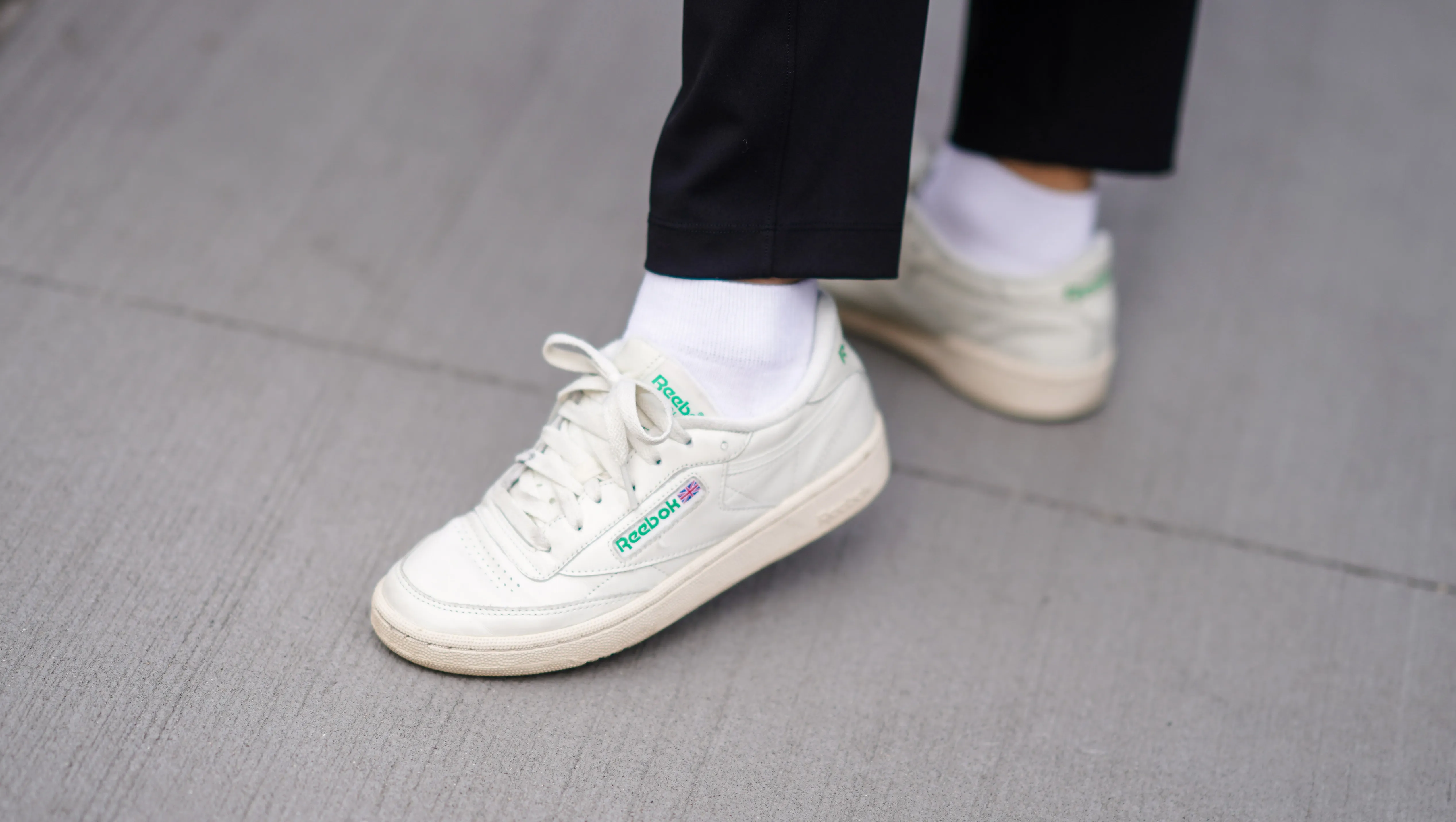 NEW YORK, NEW YORK - FEBRUARY 12: Reebok sneakers are seen, during New York Fashion Week Fall Winter 2020, on February 12, 2020 in New York City. (Photo by Edward Berthelot/Getty Images)