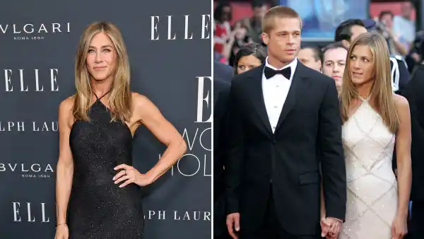 Jennifer Aniston Wears Same Style Dress That She Rocked With Brad Pitt