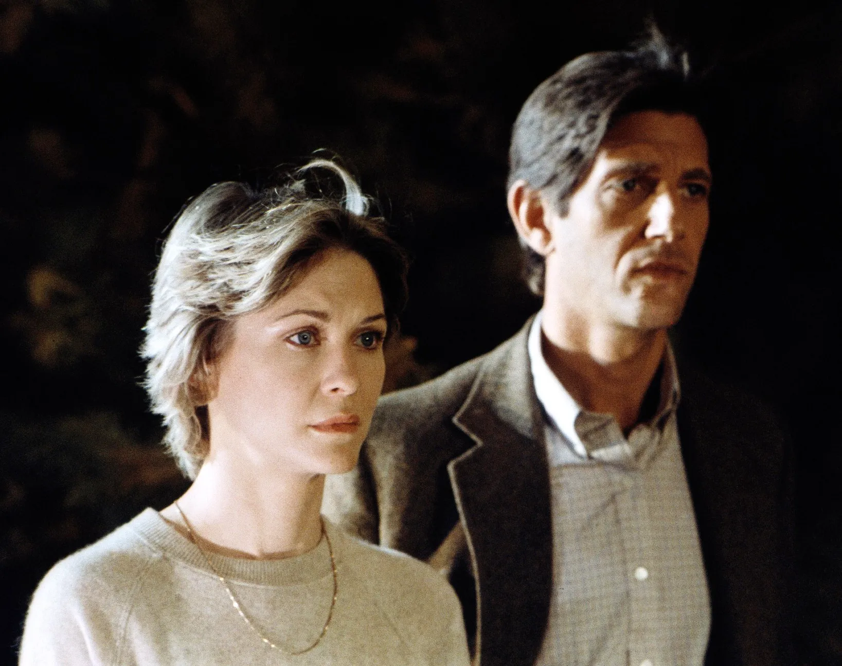 Dee Wallace and Peter Coyote in E.T.
