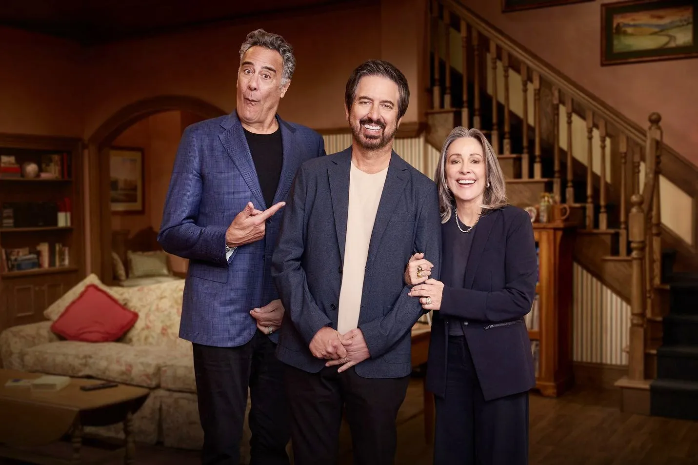 Brad Garrett, Ray Romano and Patricia Heaton in Everybody Loves Raymond Reunion Special