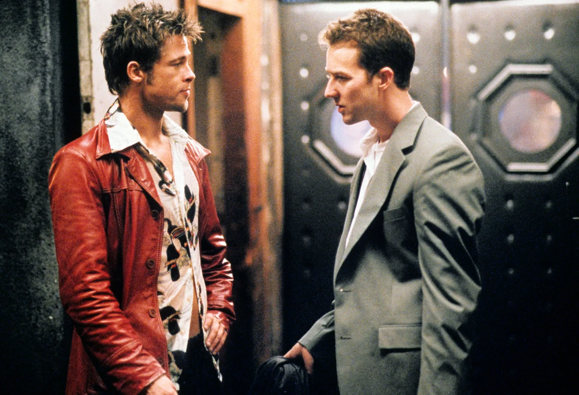 Brad Pitt and Edward Norton in Fight Club