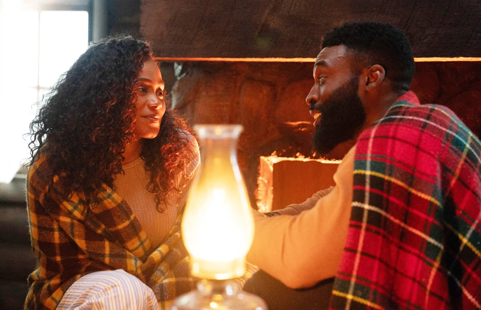 Shannon Thornton, Tosin Morohunfola in Tyler Perry's Finding Joy