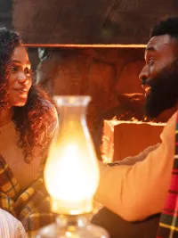 Shannon Thornton, Tosin Morohunfola in Tyler Perry's Finding Joy