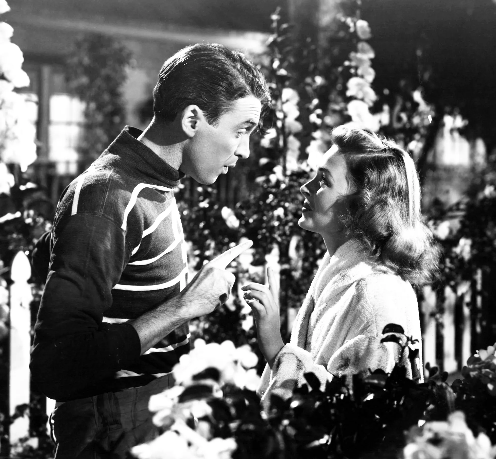 James Stewart and Donna Reed in It's a Wonderful Life