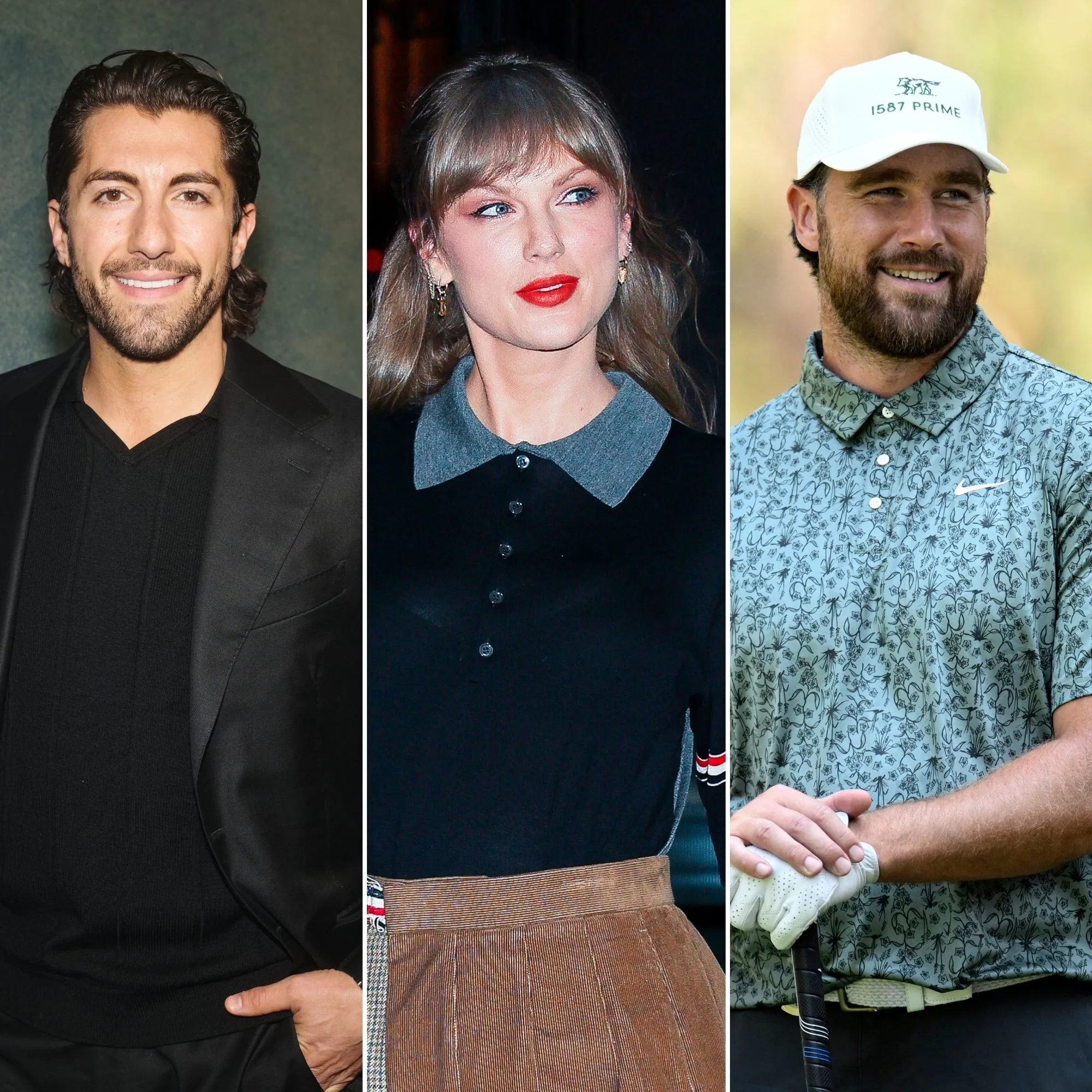 Jason Tartick, Taylor Swift,and Travis Kelce