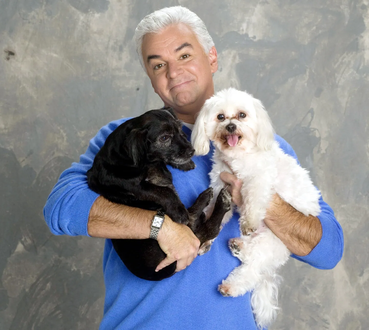 John O' Hurley and a dog