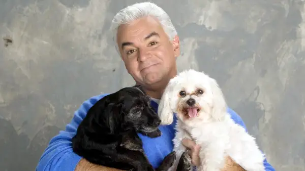 John O' Hurley and a dog