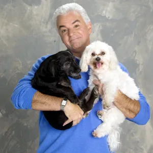 John O' Hurley and a dog