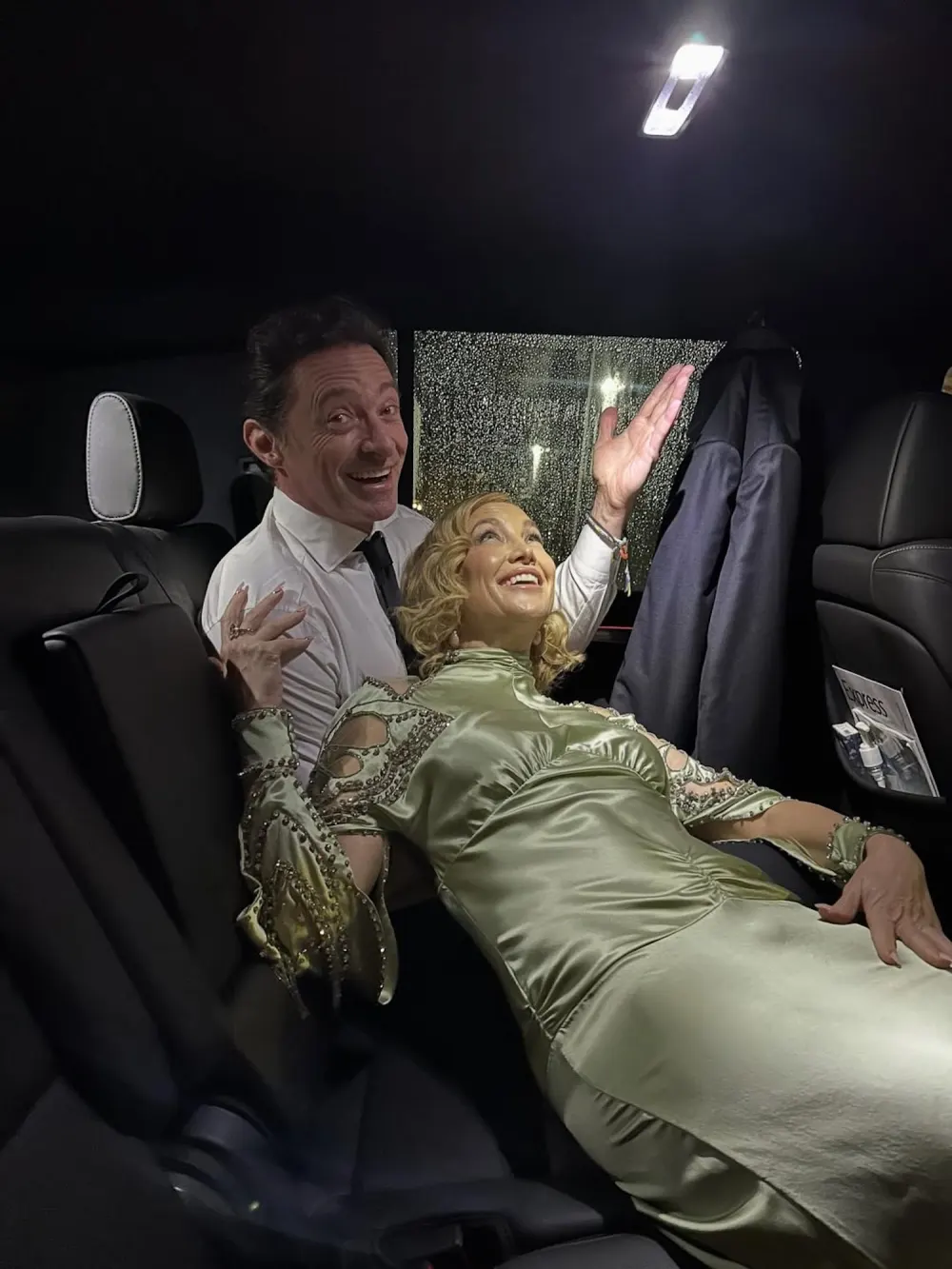 Kate Hudson Hilariously Shares How Hugh Jackman Helped Her Avoid Getting Wrinkles on Her Silk Dress