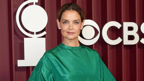 Katie Holmes Duffle Lookalike