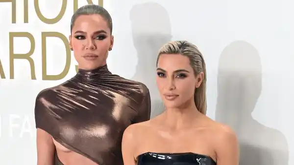US-FASHION-CFDA-AWARDS Kim and Khloe Kardashian