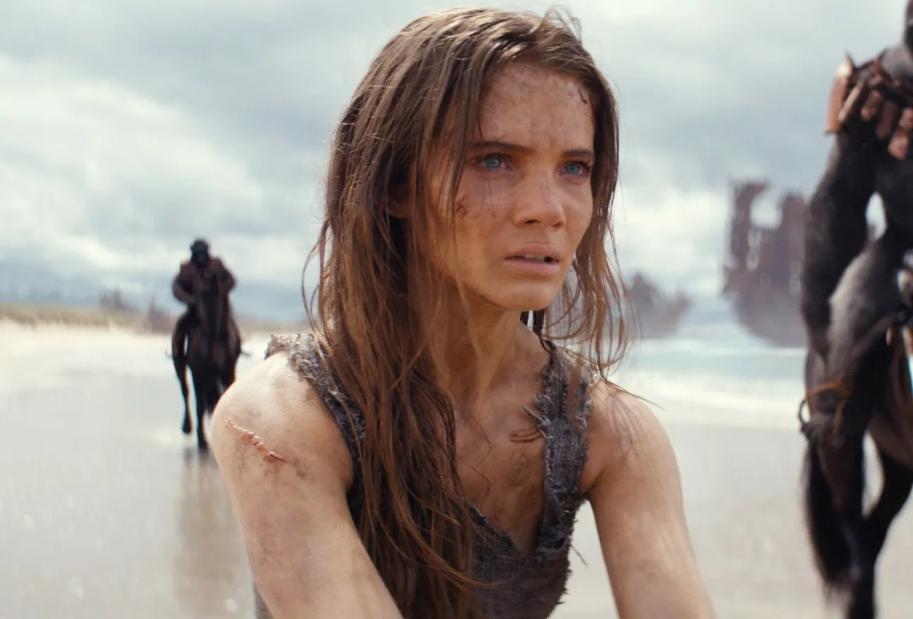 Freya Allan in Kingdom of the Planet of the Apes