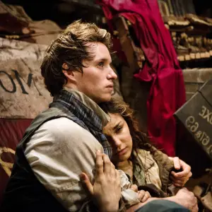 Eddie Redmayne and Samantha Barks in Les Miserables