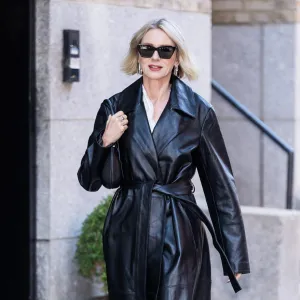 NEW YORK, NEW YORK - OCTOBER 27: Naomi Watts is seen in Tribeca on October 27, 2025 in New York City. (Photo by TheStewartofNY/GC Images)