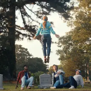 Caleb McLaughlin, Sadie Sink, Joe Keery, Gaten Matarazzo in Stranger Things season 4