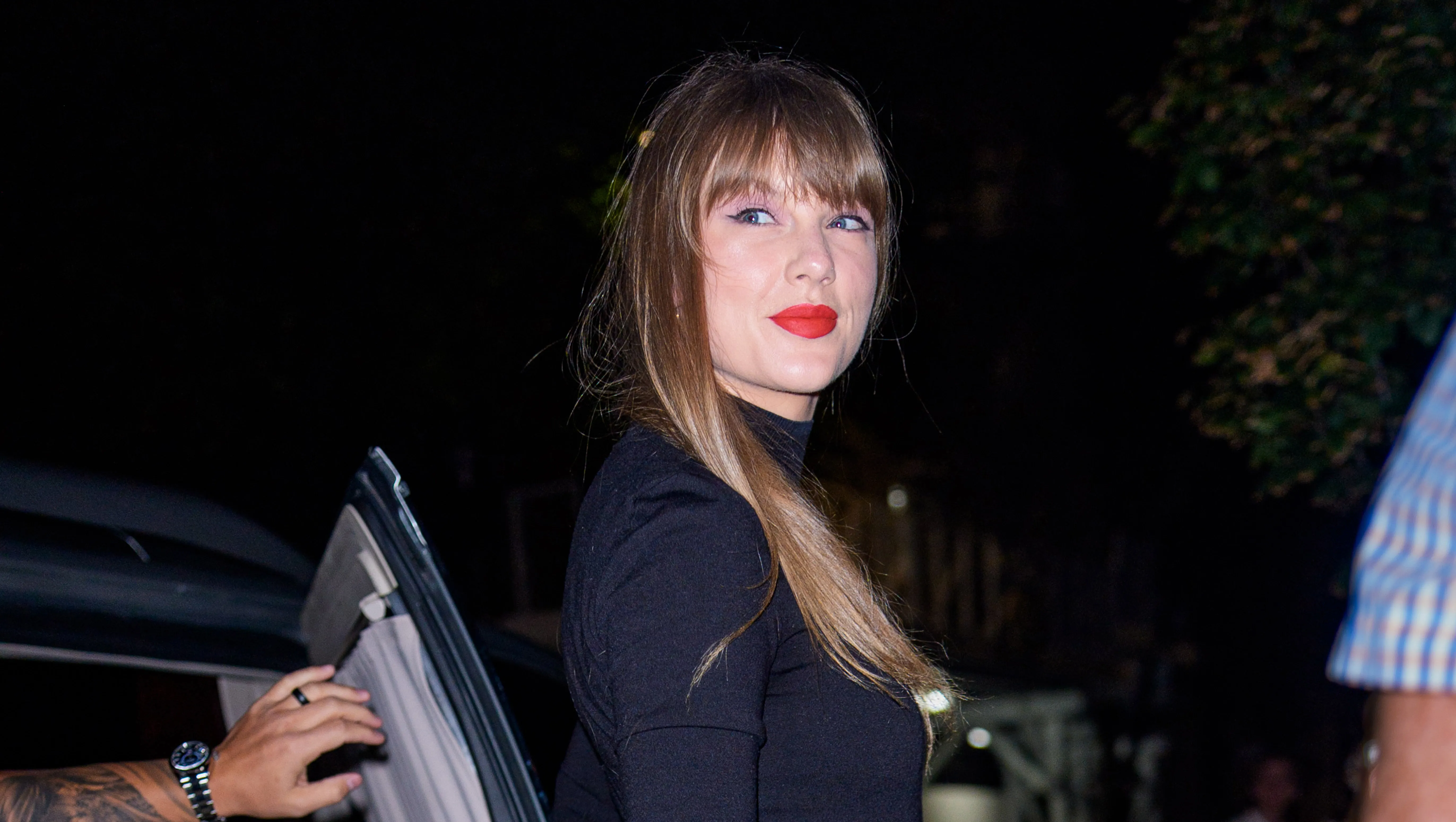 NEW YORK, NY - OCTOBER 7: Taylor Swift is seen on October 7, 2025 in New York City. (Photo by XNY/Star Max/GC Images)