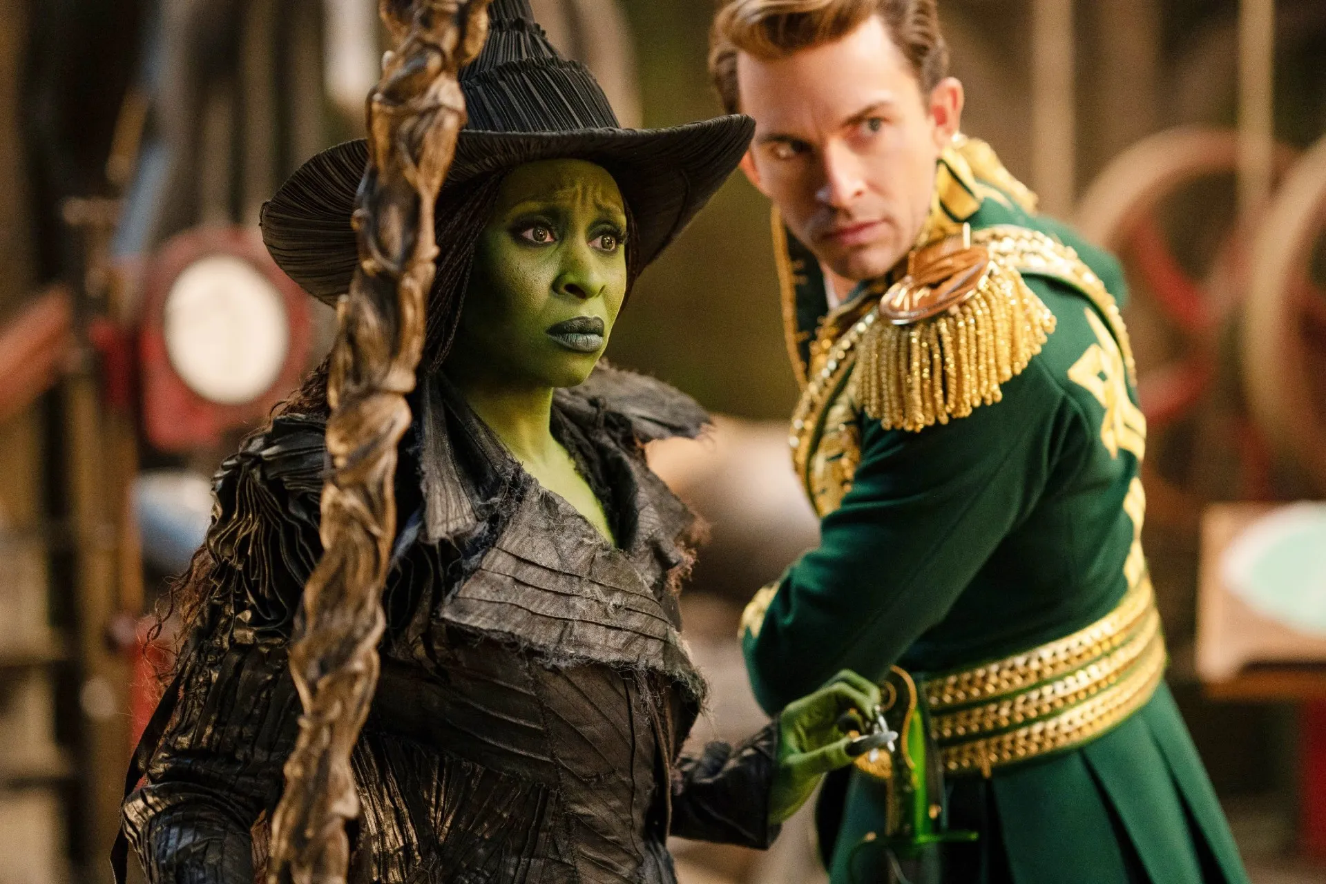 Cynthia Erivo and Jonathan Bailey in Wicked: For Good