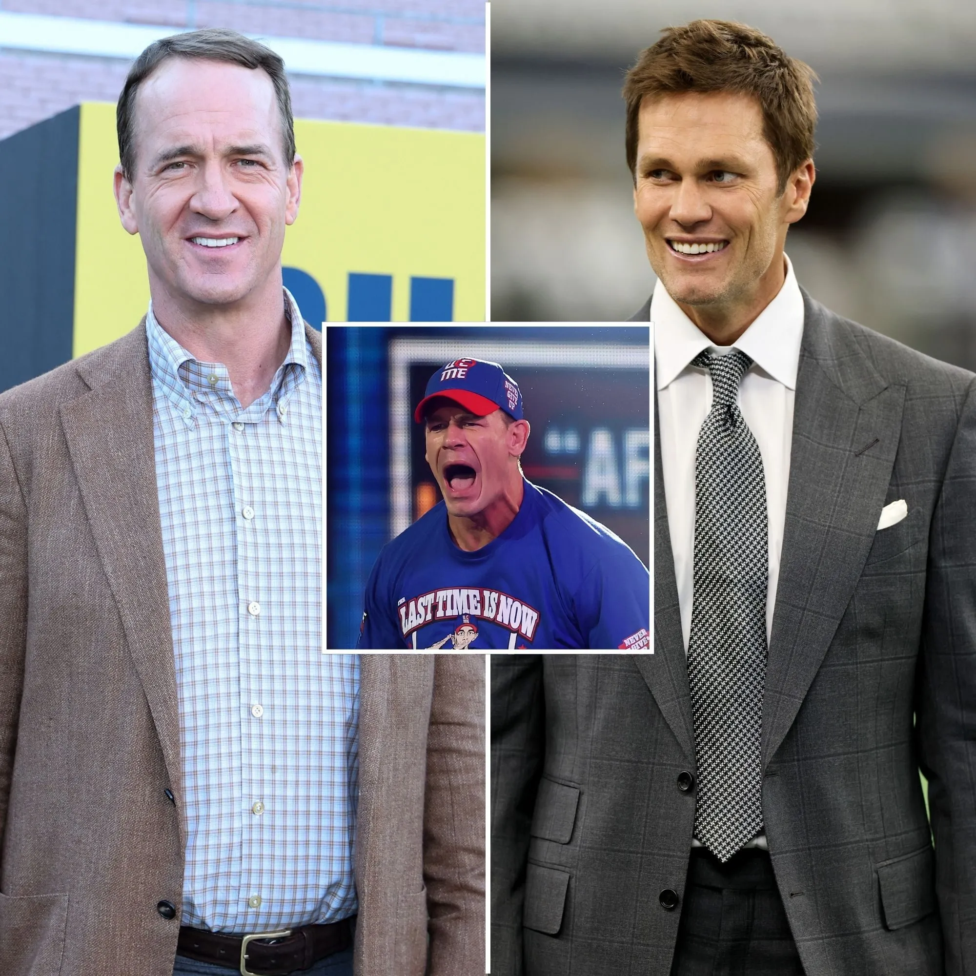 Peyton Manning Tom Brady Pay Tribute as John Cena Retires from WWE