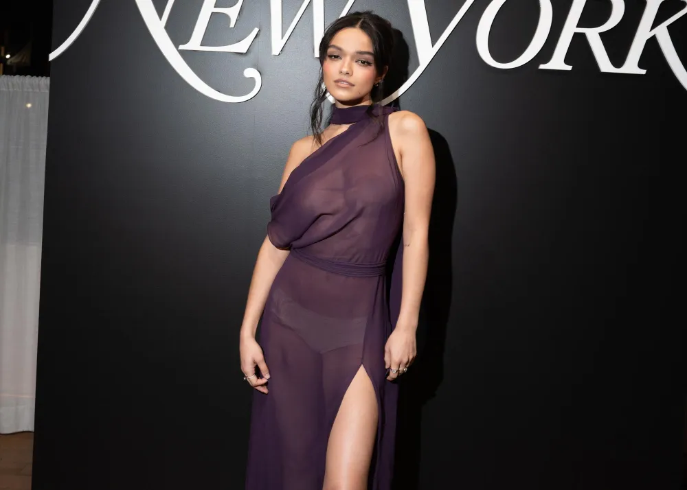 Rachel Zegler Rocks a Naked Dress at a Cocktail Party in NYC