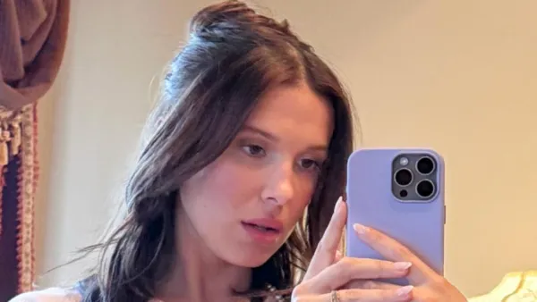 Millie Bobby Brown Shows Off Her Figure in Crop Top and Low-Waisted Pants