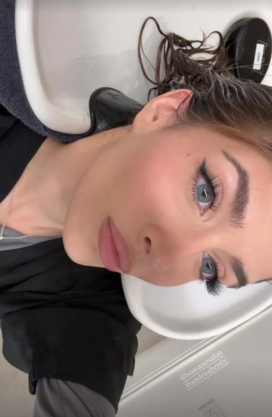 Sami Sheen Debuts Brunette Hair After a 5 Hour Apppointment