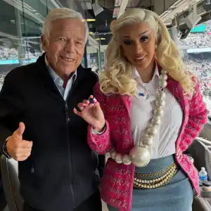 Cardi Bs Outfit Goes Viral in Photo With Patriots Owner Robert Kraft