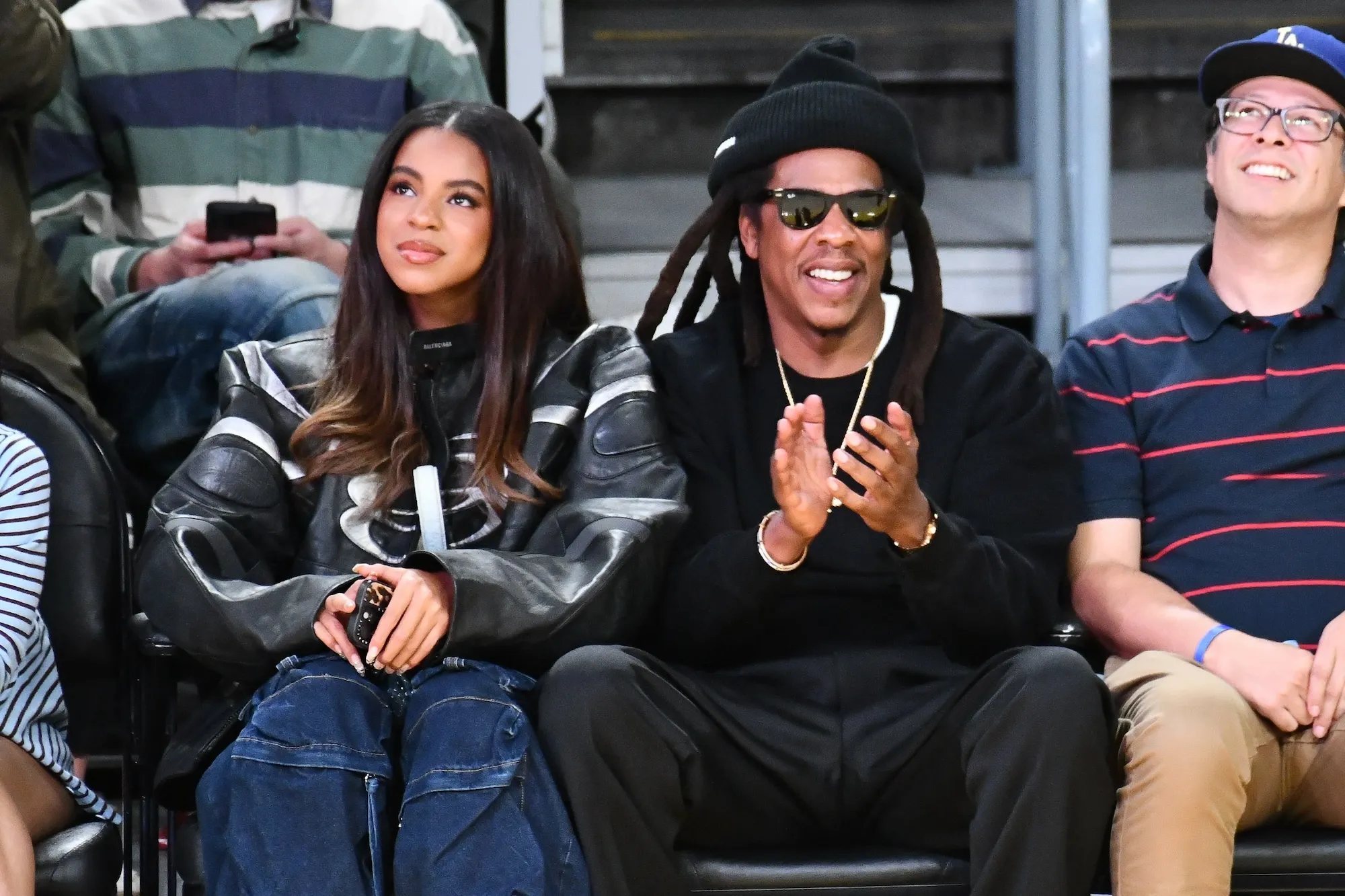 Blue Ivy Gets Glammed Up for Lakers Game With Jay Z