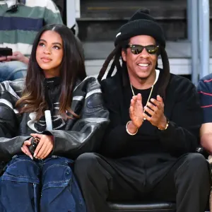 Blue Ivy Gets Glammed Up for Lakers Game With Jay Z