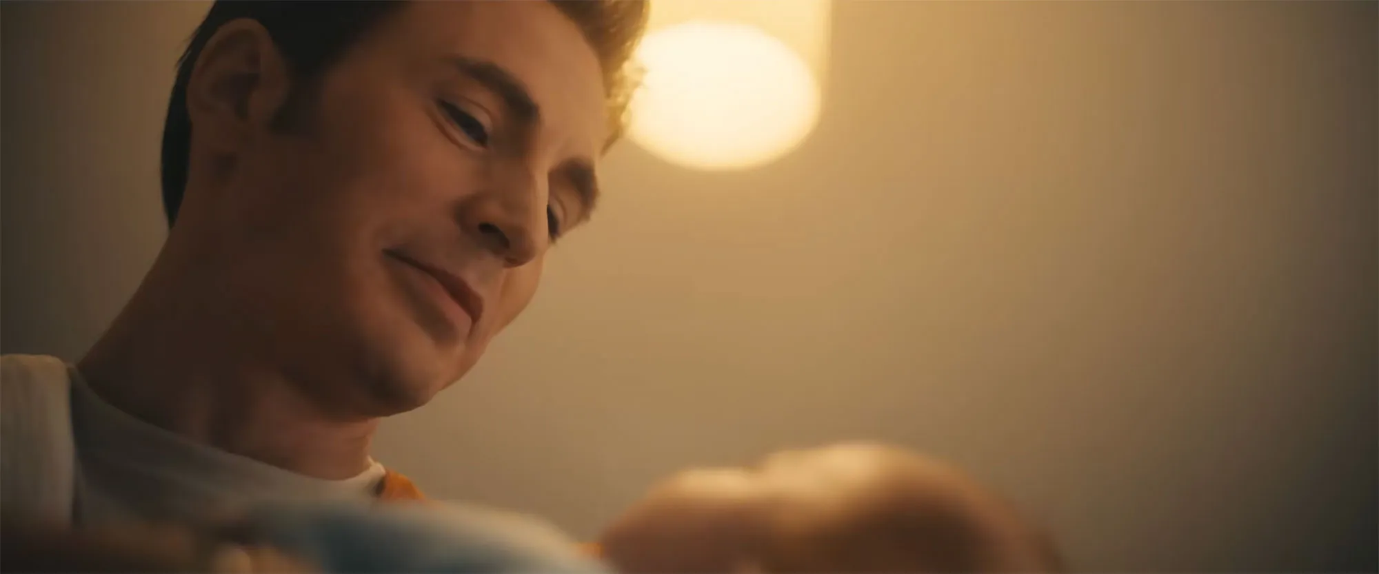 Chris Evans Holds Newborn Baby in Avengers Doomsday Trailer
