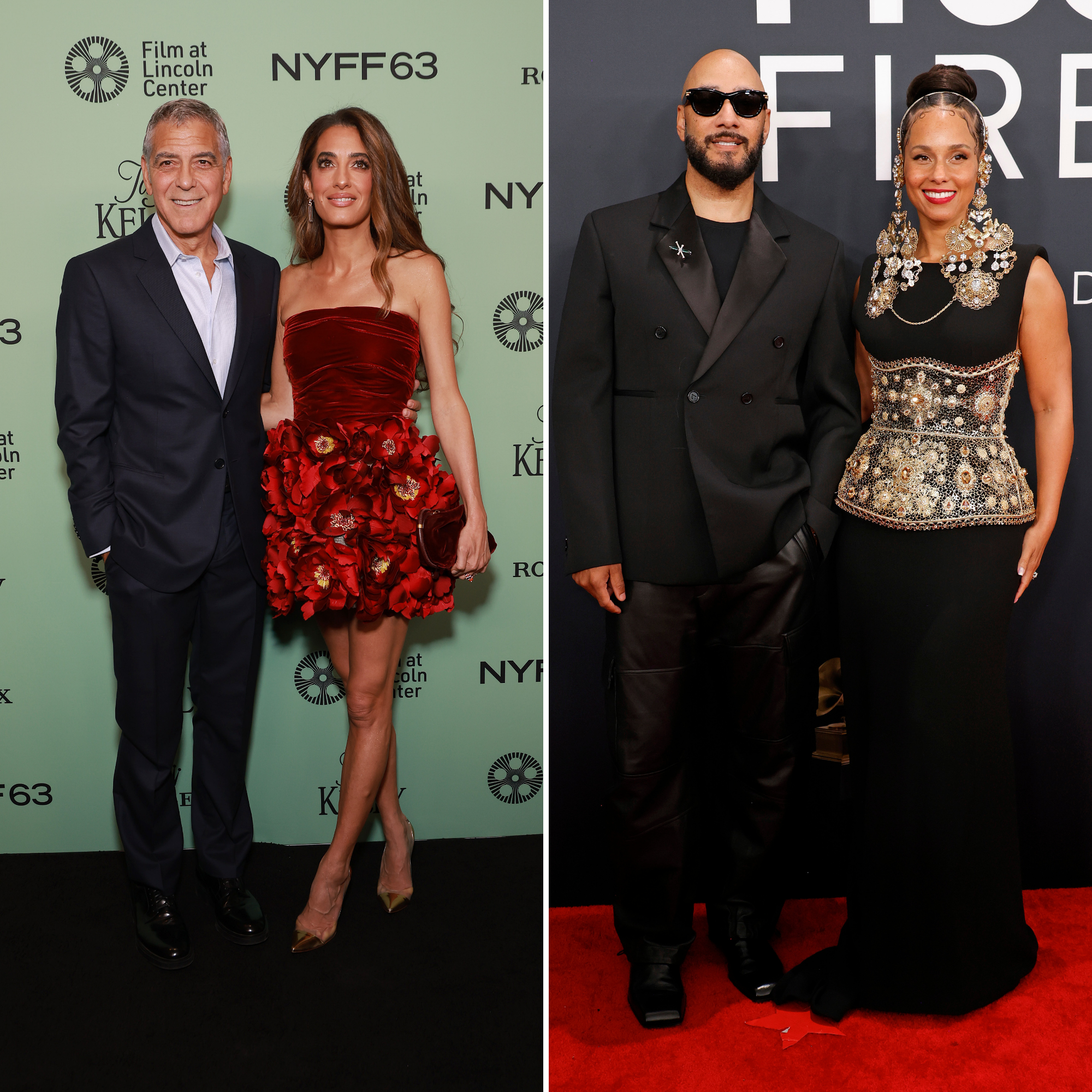 Clooneys-GettyImages-2238225474-and-Alicia-and-Swizz-GettyImages-2197312539