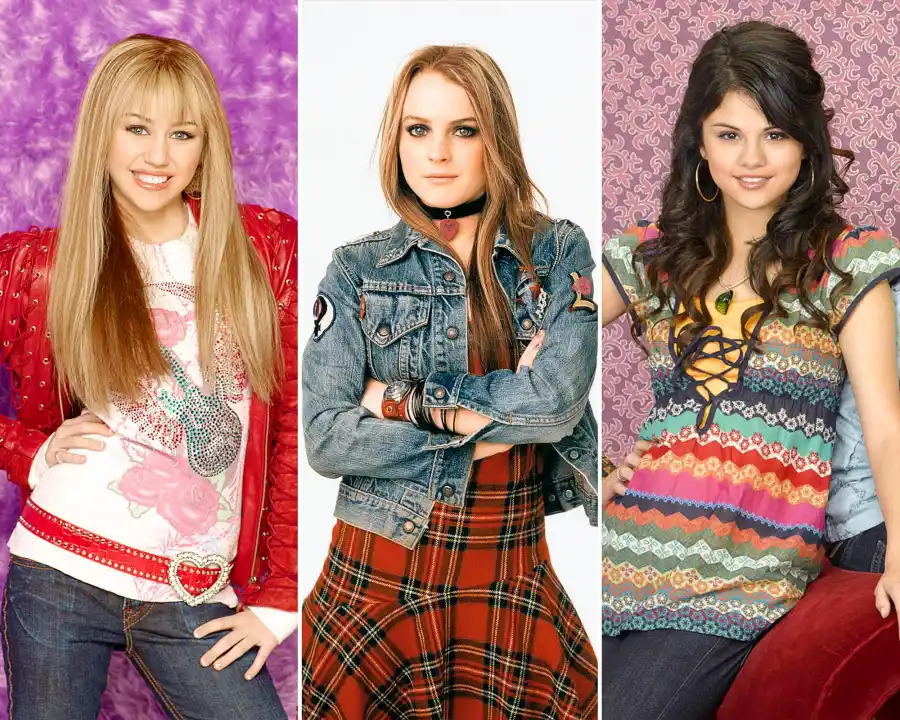 Disney Stars Through the Years Miley Cyrus Lindsay Lohan Selena Gomez and More