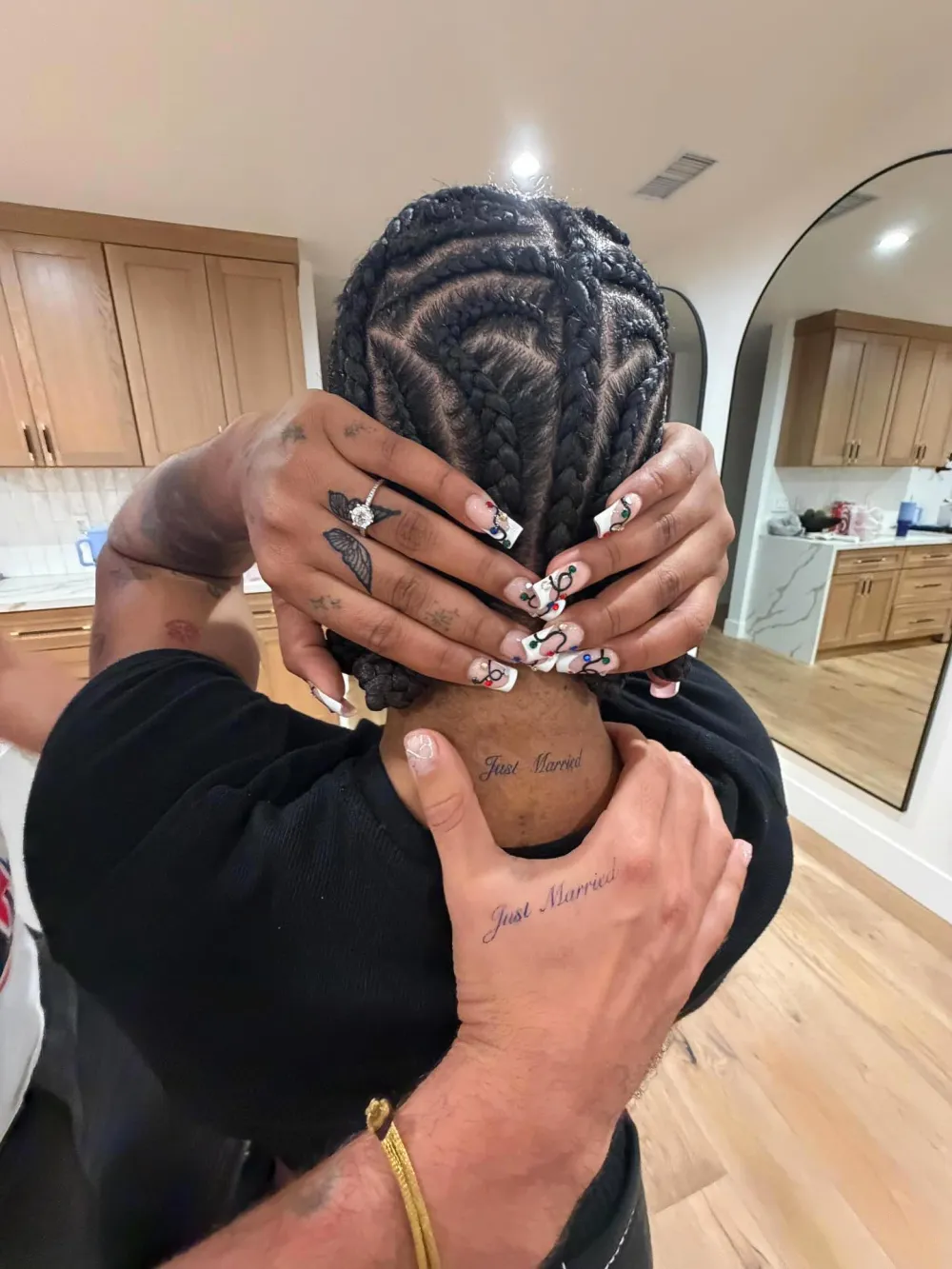 Ezra Sosa and Jordan Chiles Get Hilarious Matching Tattoos After Viral Fake Engagement News 001