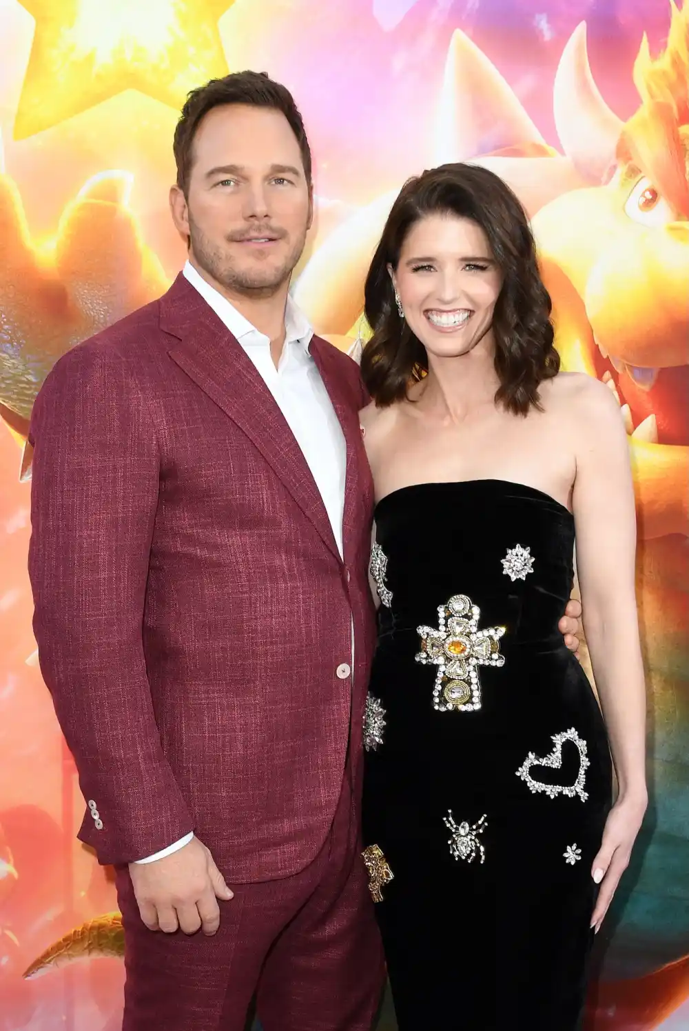 GettyImages-1250411777 Chris Pratt Debunks Rumor Maria Shriver Introduced Him to Wife Katherine