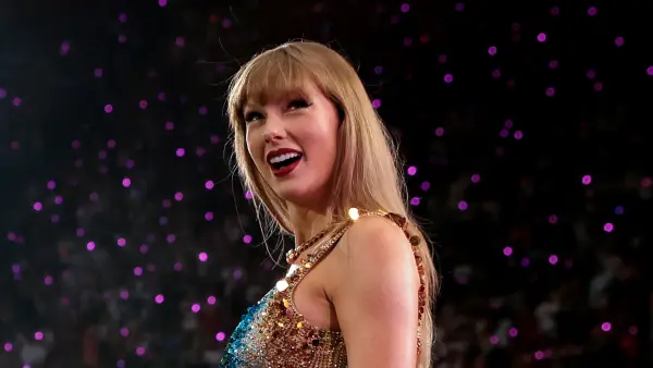 Taylor Swift performing in Amsterdam on her "Eras Tour."