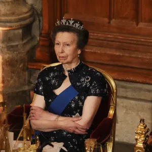Princess Anne Wears Her Favorite Diamond Festoon Tiara at State Banquet