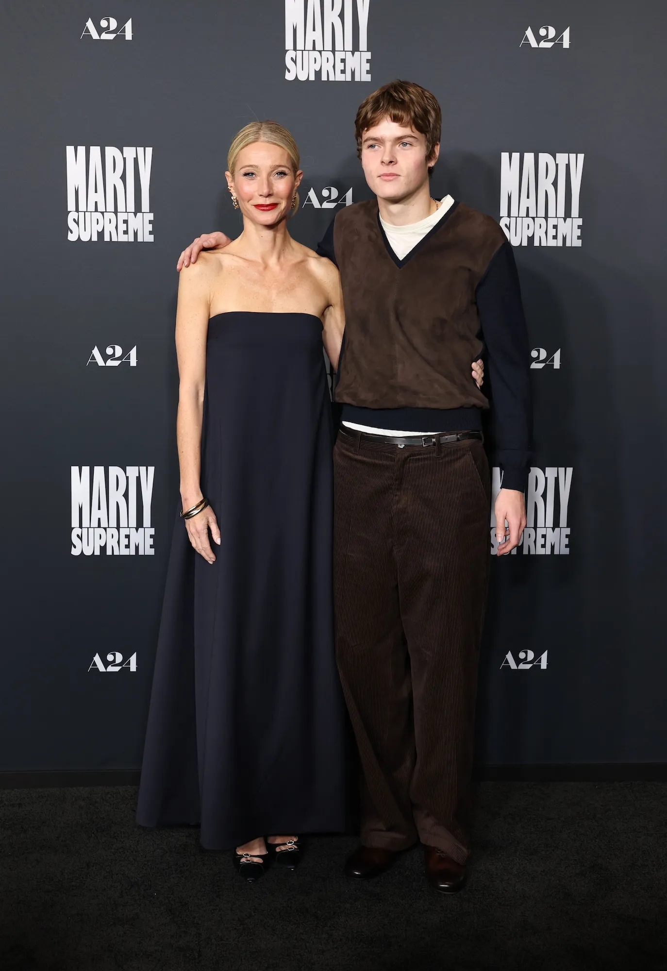 Gwyneth Paltrow's Son Moses Joins Her for His Red Carpet Debut at Premiere