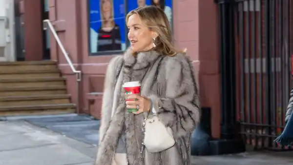 Kate Hudson is seen on December 16, 2025 in New York City.