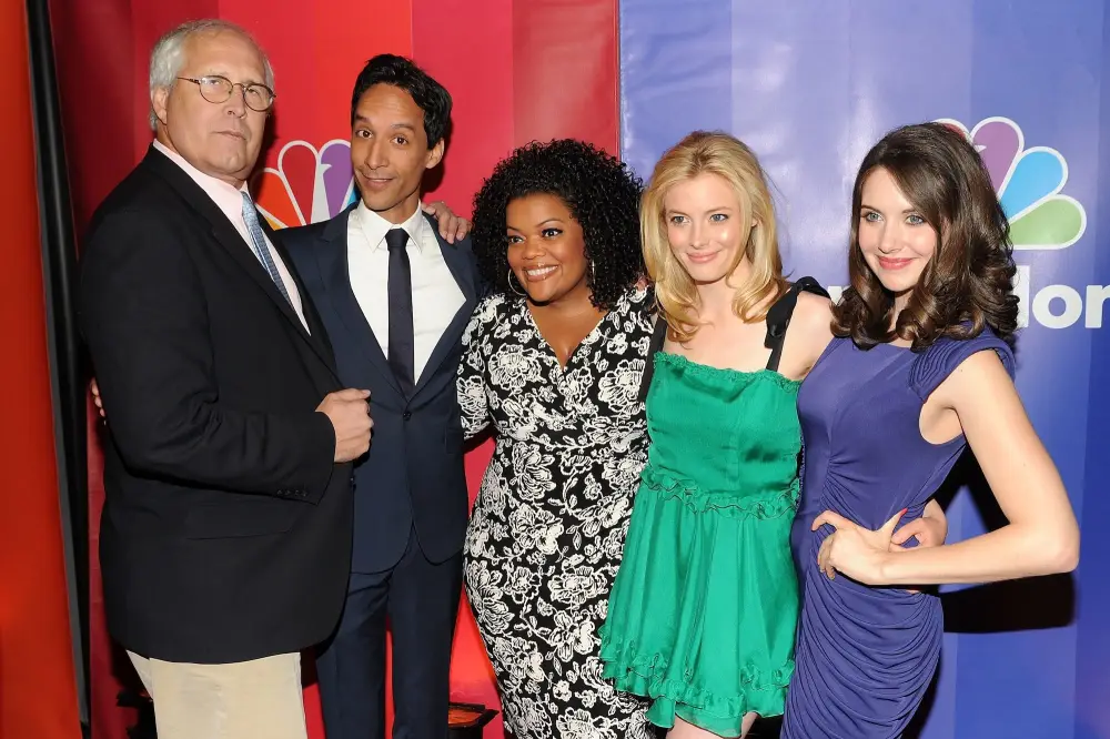 GettyImages-99646128 why did chevy chase leave community danny pudi yvette nicole brown gillian jacobs alison brie