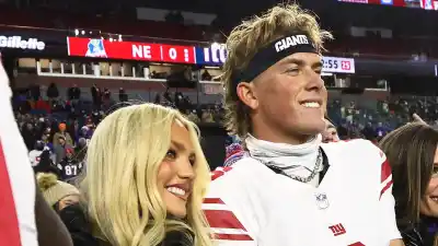 Giants QB Jaxson Dart Appears to Launch Relationship With Anthony Joshua Jake Paul Ring Girl