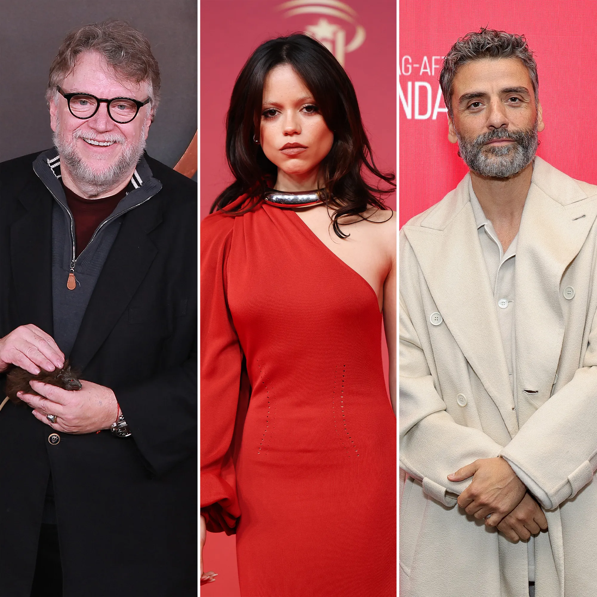 Guillermo del Toro Jenna Ortega y Oscar Isaac