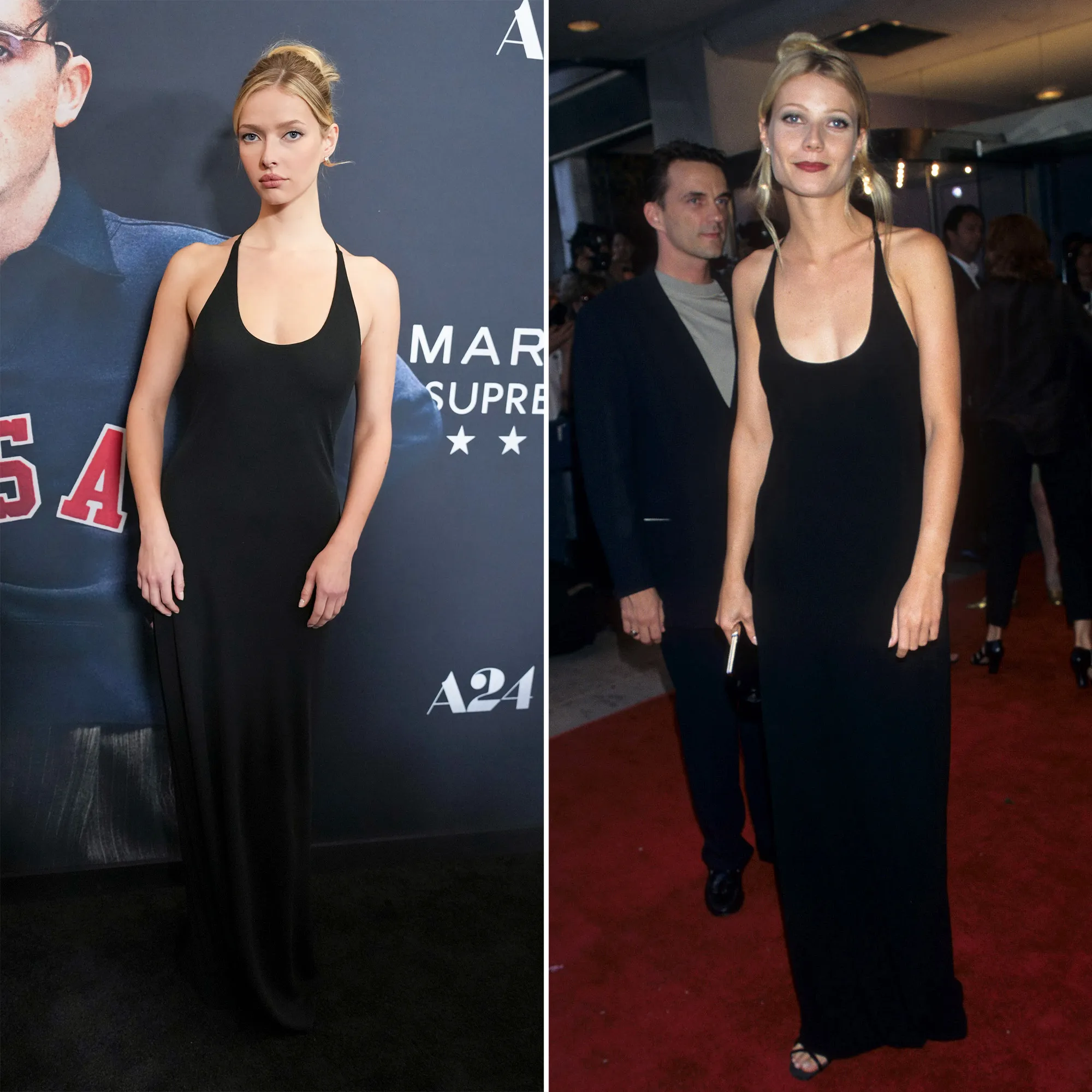 Gwyneth Paltrow s Daughter Apple Wears Her Mom s 90s Gown on Marty Supreme Red Carpet Alongside Brother Moses
