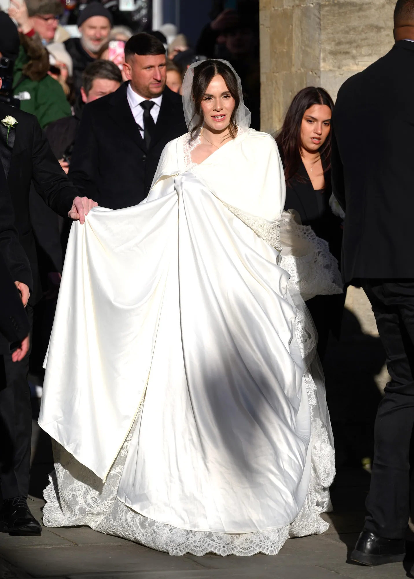 FEATURE Holly Ramsay s Wedding Dress Set to Be Unveiled in Glam Vogue Spread After Wearing Cloak Over Her Gown