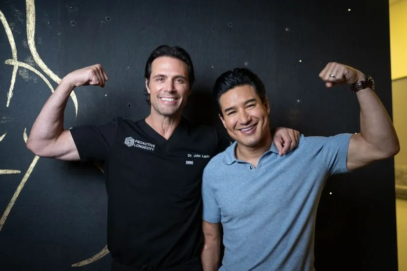 Dr. John Layke and Mario Lopez