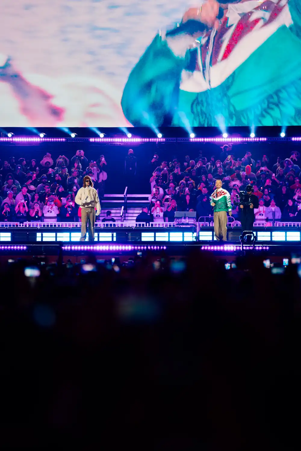 J Balvin y Bad Bunny sellan su reconciliaci&oacute;n en Ciudad de M&eacute;xico.