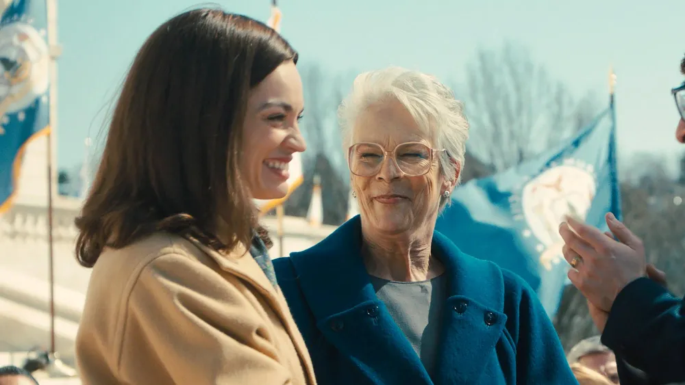 Jamie Lee Curtis Explains the Powerful Meaning Behind Her Provocative Red Top in Throwback Picture MCDELMC_H3019