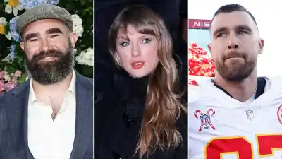 Jason Kelce Plans on Taking His Shirt Off at Taylor Swift and Travis Kelce s Wedding Kylie Will Be Very Upset 2214928980 2250380819 2253205664