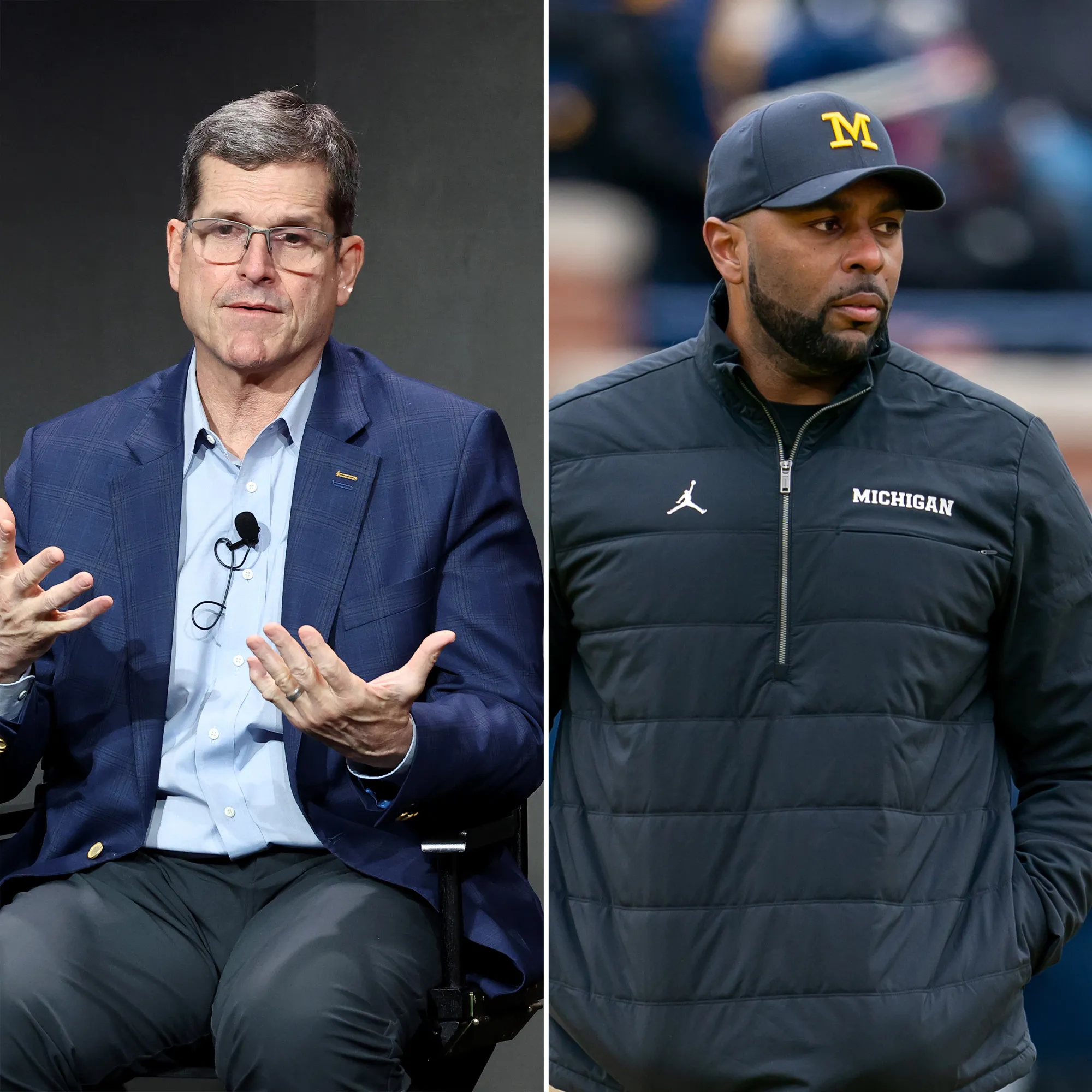 Jim Harbaugh Shares Details of Text Message Conversation With Sherrone Moore After His Arrest