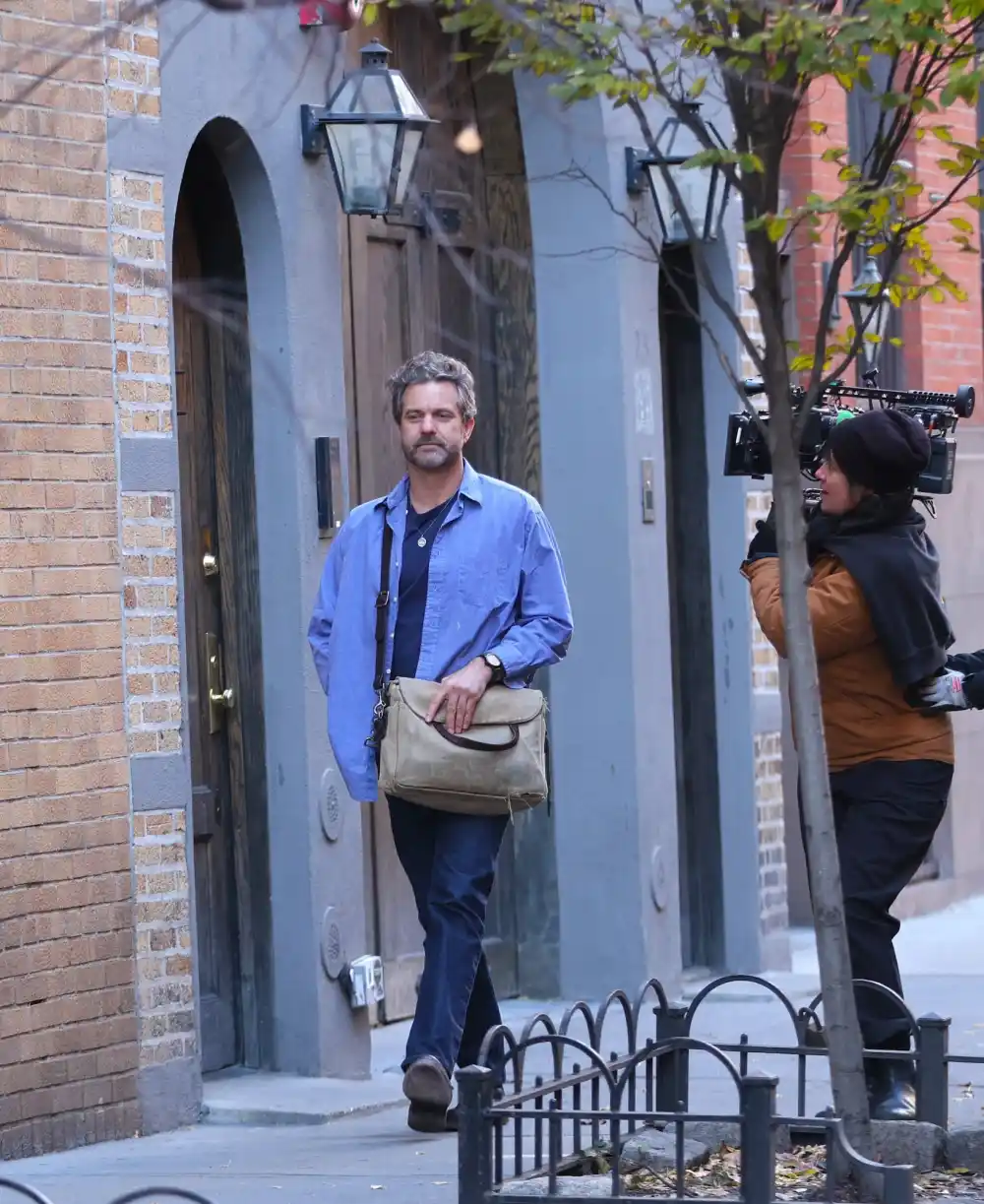 Joshua Jackson and Katie Holmes Film Flirty Happy Hours Scene on Street Made Famous by Taylor Swift